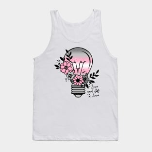 Demigirl Light Bulb with Flowers Tank Top